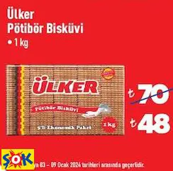 ÜLKER PÖTİBÖR BİSKÜVİ • 1 KG